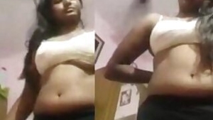 Big boob Sexy Desi indian Girl Changing Cloths For Bf