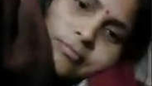 Indian wife flaunts her large breasts on video call