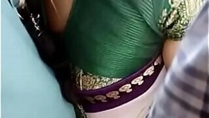 desi aunty smooch by cousin
