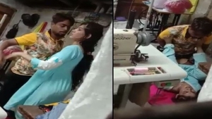 Desi factory worker and manager have sex in the workshop