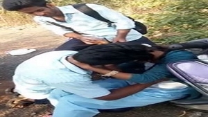 Indian college students caught on MMS having sex in public
