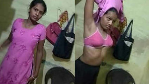 Desi girl changes into a sexy outfit on camera