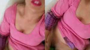 Elderly aunt Desi's naughty selfie video featuring sexual content