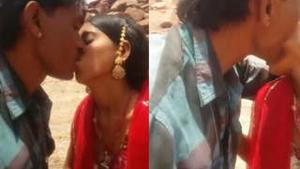Desi babe gets fucked hard by her lover in standing position