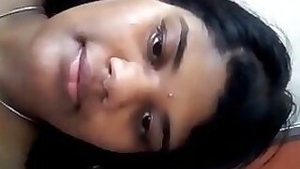 Attractive Desi sexpot films special solo XXX video for her friend
