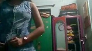 Beautiful girl showing