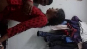 Arousing college girl engages in sexual activity with her relative at her dwelling