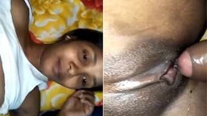 Exclusive video of a super cute Indian girl giving a blowjob and getting fucked