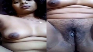 Desi village girl from Jehanabad flaunts her hairy pussy in a nude video