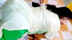 Indian bhabi gets doggy style with sexy buttocks