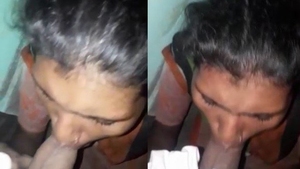 A girl from the Dehati Adivasi community performs a passionate oral sex on her partner in a video