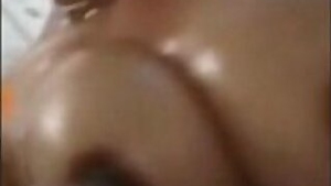 Cute Desi indian Girl bathing on Video call