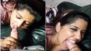 NRI babe gives a sensual blowjob to her lover in exclusive video