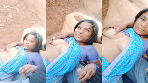 Indian village bhabhi enjoys outdoor sex in public