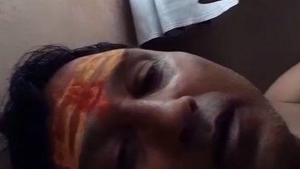 Baba Lund gives a blowjob to a chalk in a sexy video