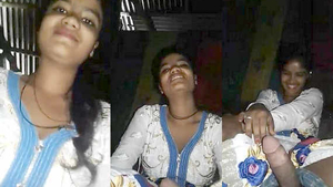 Indian couple enjoys steamy sex in bed